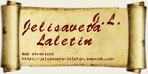 Jelisaveta Laletin vizit kartica